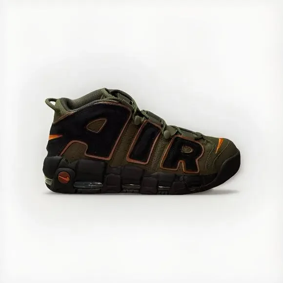 NIKE AIR MORE UPTEMPO '96 ,,CARGO KHAKI/ Black-Pecan'' SIZE US 9.5 (DX2669 300)